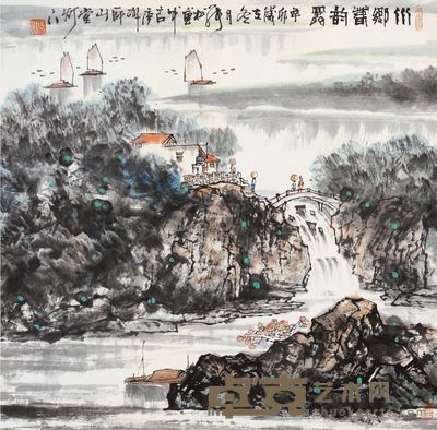 张松 川乡春韵 68×68cm