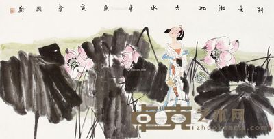 杨国新 湘妃出水 138×68cm