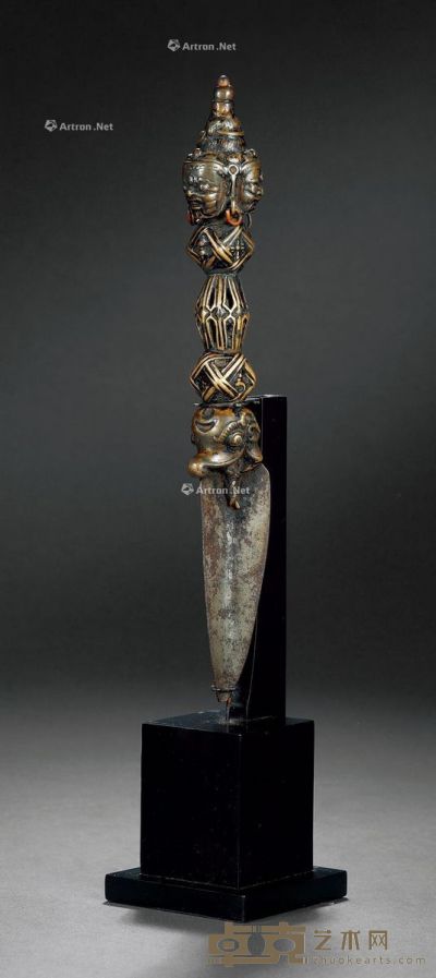 13世纪 铜金刚橛 高28.5cm
