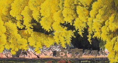 张步 豫南金秋 94×176cm