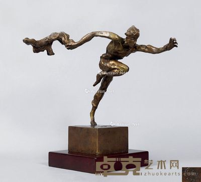 黄永玉 奔跑 高36cm