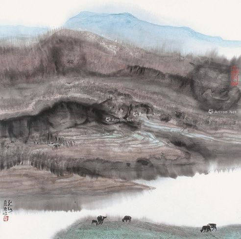 杜应强 山水