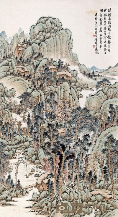 吴征 神仙境 148×80cm