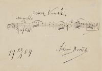 1904年1月20日作 德沃夏克 逝世当年书歌剧《万达》乐谱手稿