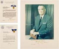 1962年3月16日、1965年11月17日、1968年5月3日作 胡佛 致原中情局官员签名照及信札