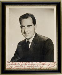 尼克松 签名照