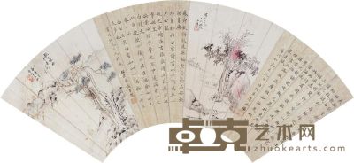 李兆洛  黄丕烈 诗文书画 52×18cm