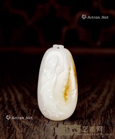 张焕庆 和田玉籽料观音 5.4×3.0×1.8cm