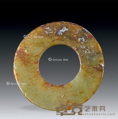 明代 素玉壁 径3.6cm