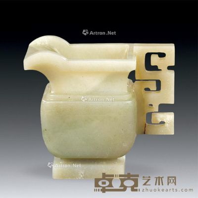 清代 白玉杯 高6.2cm
