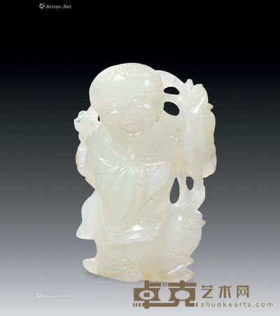 清代 招财童子 3.3×4.8×1.6cm