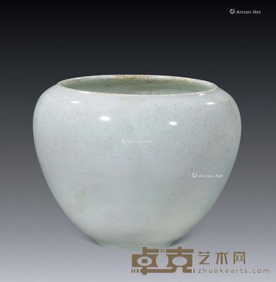 元代 影青湖田窑水盂 高8cm