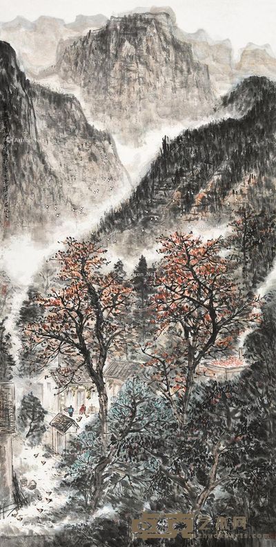张彦 山水 立轴 136×70cm