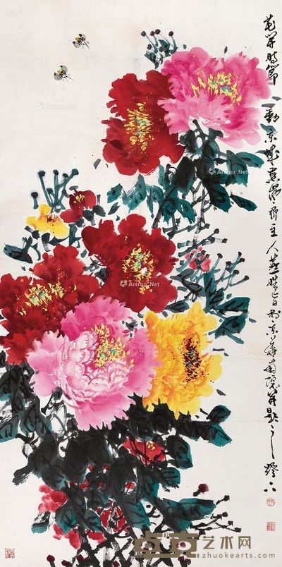 燕妹旨 花开时节 立轴 138×68cm