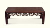清代（1644-1911年） 红木螭龙纹长方炕桌