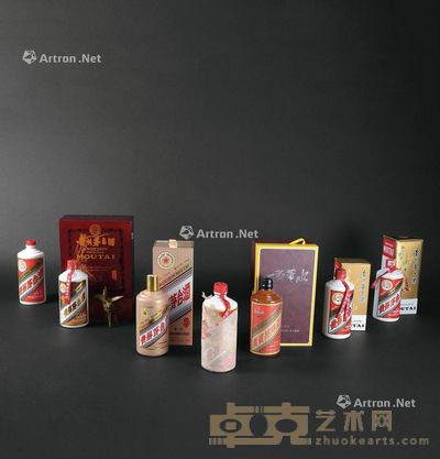 葵花牌茅台酒 飞天牌茅台酒等 (七件一组) 尺寸不一