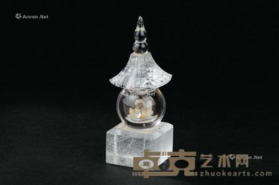 水晶舍利塔 高11cm