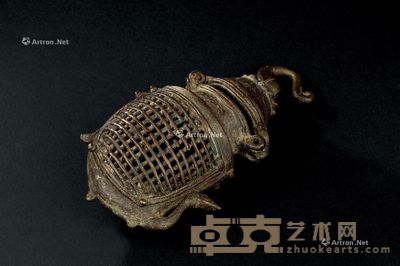 明代（1368-1644年） 铜制虫笼 高12.4cm