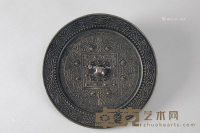 明万历（1573-1619年） 方格规矩四神镜 直径22.5cm