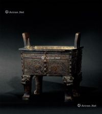 明代（1368-1644年） 铜饕餮纹方鼎