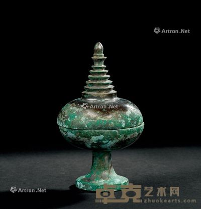 唐代（618-907年） 青铜舍利塔 直径7.2cm；高12.3cm