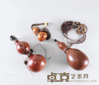 清代（1644-1911年） 老葫芦 （三件一组） 尺寸不一