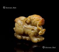 明代（1368-1644年） 玉雕瑞兽摆件