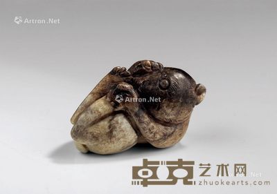 汉代(B.C.206-A.D.220年) 玉熊 长6.4;高3.7cm
