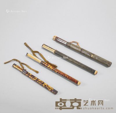 清代（1644-1911年） 牙包玳瑁套牙筷子等 （四件一组） 尺寸不一