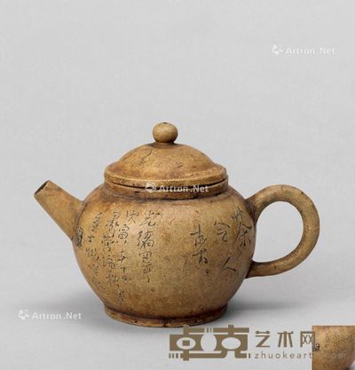 清代(1644-1911年) 紫砂小壶 宽10.5;高7cm