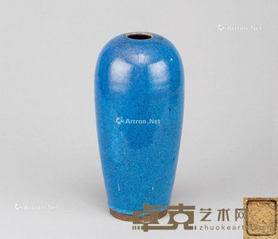 清代(1644-1911年) 炉钧釉花器 高28cm