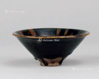 宋代（960-1279年） 磁州窑铁锈斑斗笠碗