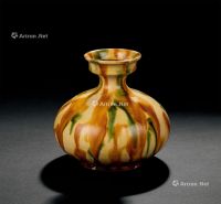 唐代（618-907年） 三彩盘口瓶