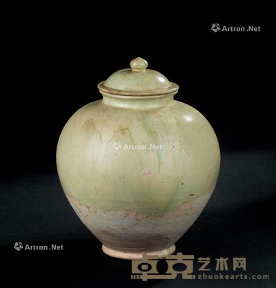 唐代（618-907年） 绿釉万年罐 高33.5cm