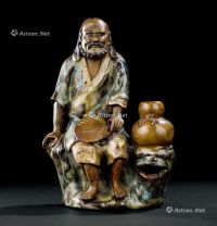 清代（1644-1911年） 石湾窑达摩像