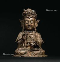 明代（1368-1644年） 铜观音菩萨座像