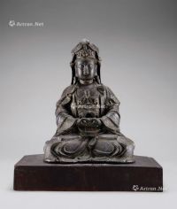 明代（1368-1644年） 铜观音菩萨座像