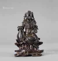 明代（1368-1644年） 铜自在观音座像