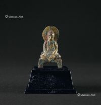 五代（907-960年） 铜鎏金佛立像