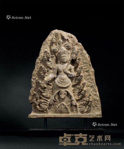 7-8世纪 石雕佛像 高31.5cm