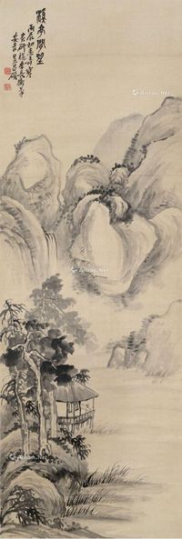 吴昌硕 溪亭闲望
