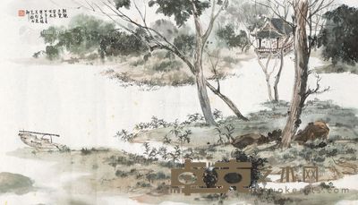 傅益瑶 芳草甘木 34×59cm