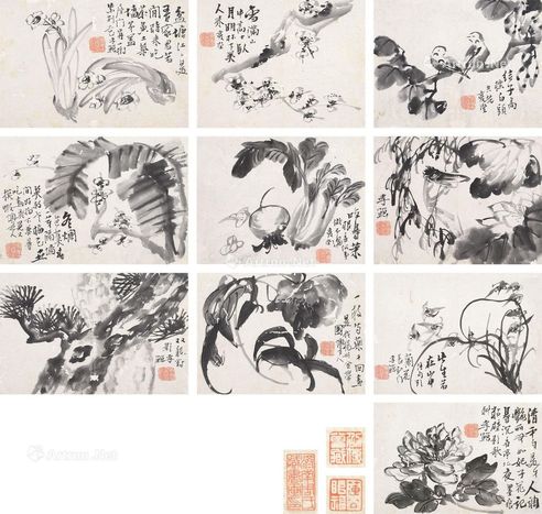 李鳝 花鸟草虫