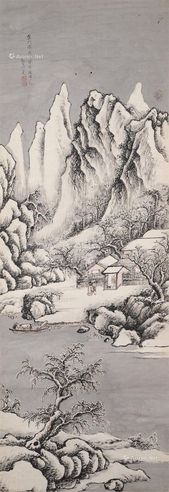许尧 雪景山水