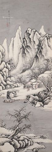 许尧 雪景山水