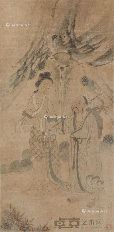 佚名 人物 54.5×26cm