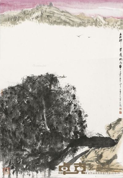 张友宪  玄武杨柳 65×44.5cm