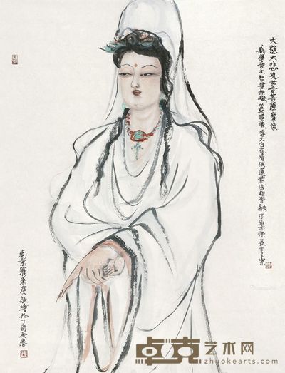 罗来瑛 观音 92×70cm