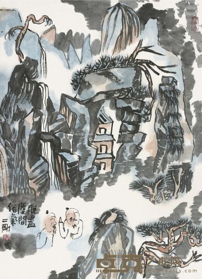 刘二刚 脱尽人间俗气 68×49cm