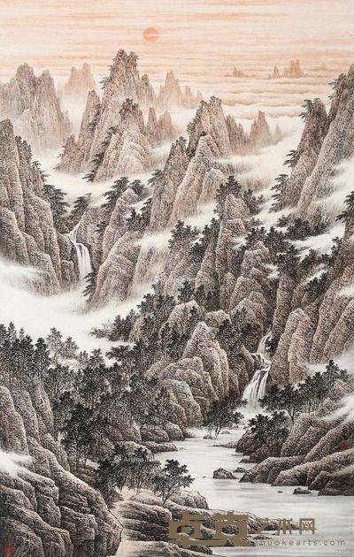 董希源 山水 150×94cm